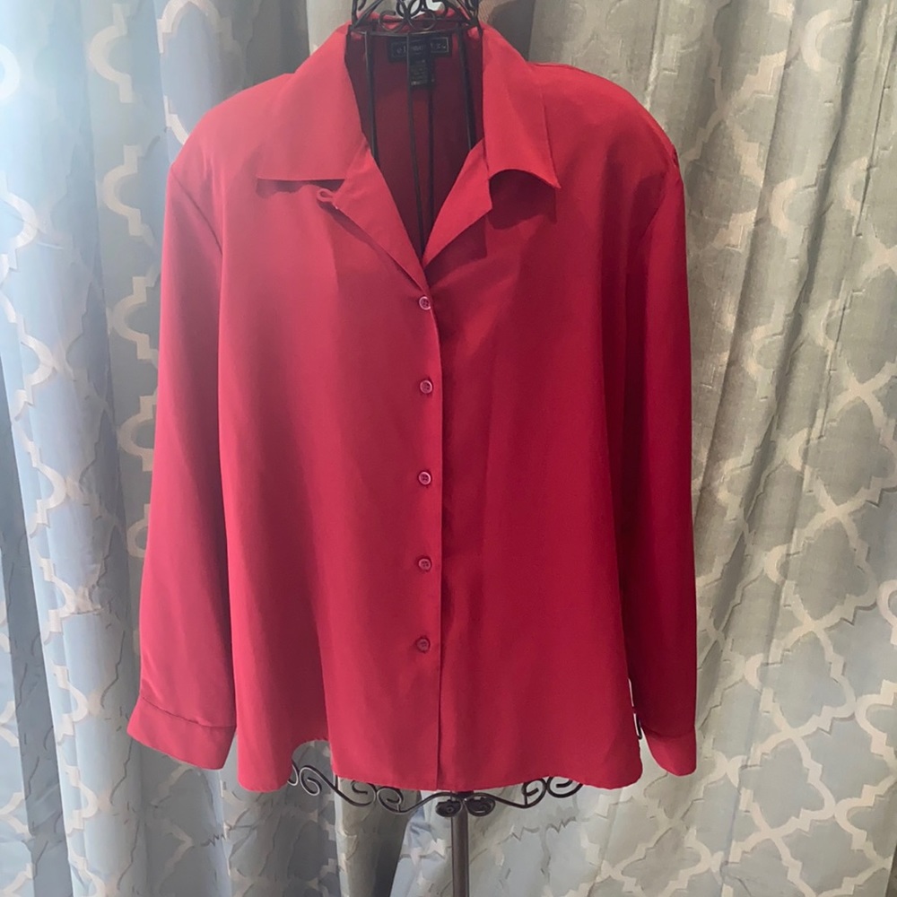 Dark Red Women’s Blouse XL